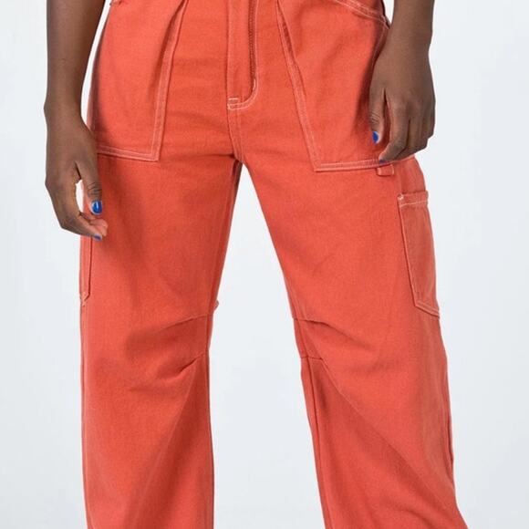 Princess Polly Lioness Miami Vice Pants Red size S - Picture 3 of 9